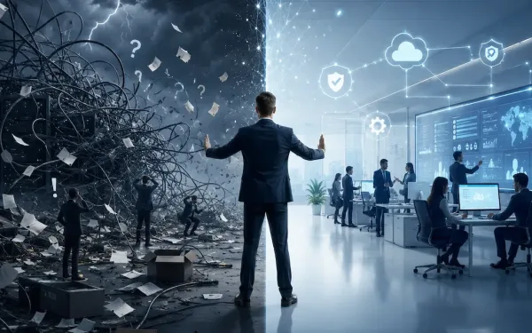 Professional Analyzing Interconnected It Systems And Network Dashboards In A Modern Technology Command Center Representing It Strategies