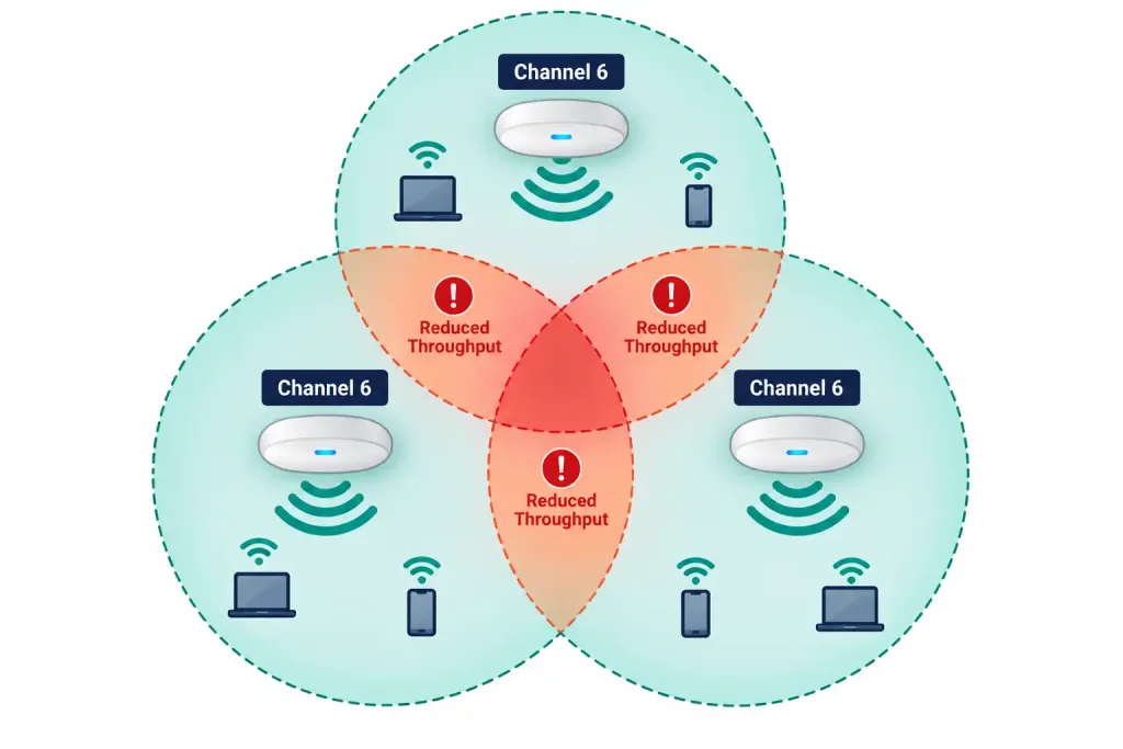 Lesson 5.4.1 — Troubleshooting Wireless Performance Issues 2 Channel Overlap And Co Channel Interference Lesson 5.4.1 — Troubleshooting Wireless Performance Issues