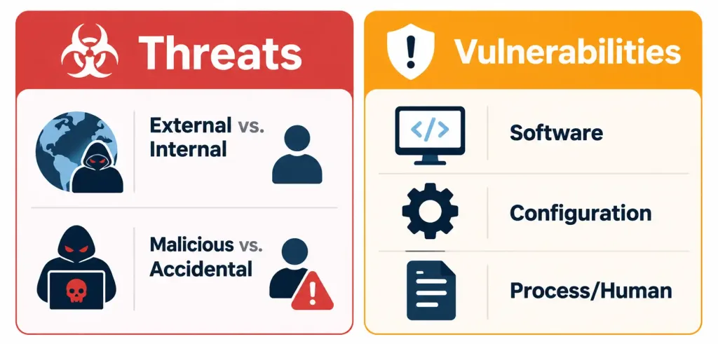 Define Key Security Concepts 5 Chart Showing Common Classification Categories For Threats And Vulnerabilities