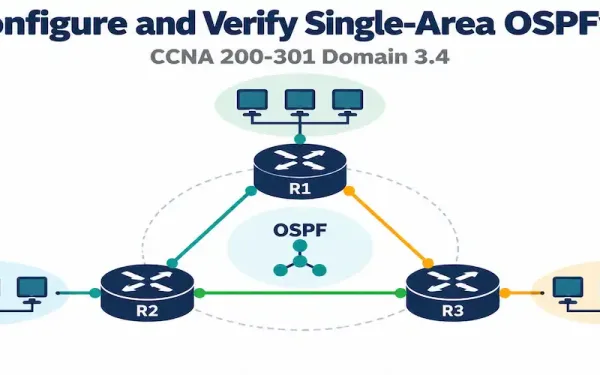 Configure And Verify Single Area Ospfv2 Configure And Verify Single-Area Ospfv2