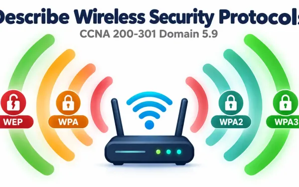 Illustration Of A Wireless Access Point Radiating Four Colored Signal Waves Representing The Wep Through Wpa3 Security Evolution