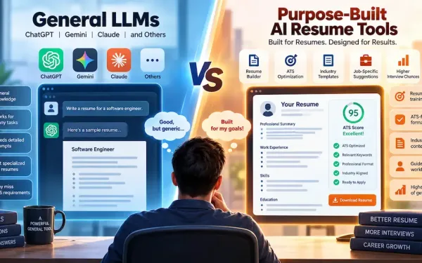 General Llms Vs. Purpose-Built Ai Resume Tools Comparing Chatgpt-Style Tools With Ats Optimization, Tailored Resume Guidance, And Job-Specific Features
