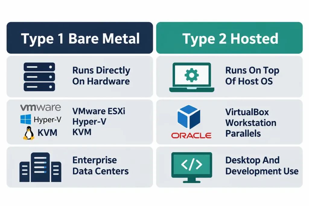 Virtualization Fundamentals: Virtual Machines Vs Containers 2 Layered Diagram Showing Three Virtual Machines, Each With Its Own Guest Os, Running On Top Of A Hypervisor On Shared Physical Hardware