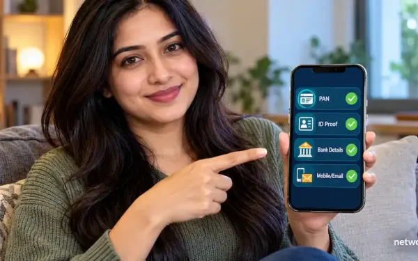 Person Reviewing A Kyc Document Checklist On A Phone Before Opening A Demat Account