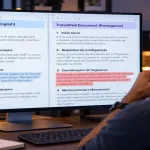 Multilingual Technical Document Translation: A Review Workflow That Actually Works 9 Split-Screen Monitor Comparing An English Technical Document With Its Translated Version, One Section Flagged For Review