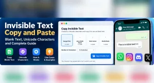 Invisible Text Copy And Paste: Blank Text, Characters &Amp; Unicode Guide 2 Invisible Text Copy And Paste Guide Showing Blank Text, Unicode Characters, And An Online Copy Tool